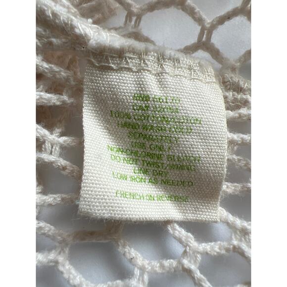 Staring At Stars Top Womens Lg Open Knit Long Sleeves Cotton Pull Over Boho Y2K - Picture 4 of 8